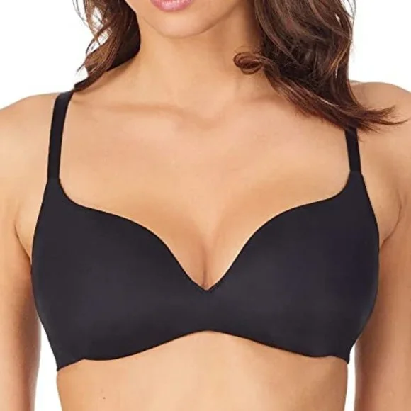 NWOT - LE MYSTERE Sheer Seduction Wireless Bra In BLACK (5325) 34C - Picture 2 of 10